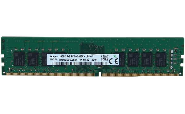 Hynix - HMA82GU6CJR8N-VK - DDR4 - module - 16 GB - DIMM 288-pin - 2666 MHz / PC4-21300 - CL19 - 1.2 V - unbuffered - non-ECC