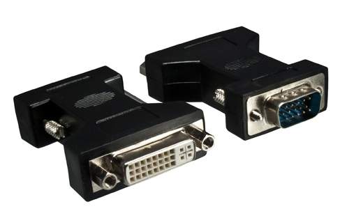 DINIC - DVI-9100 - Adapter VGA Stecker auf DVI-I Buchse