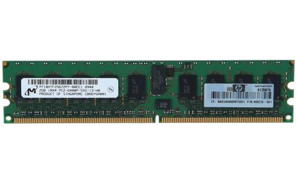 HPE - 499276-061 - HP 4GB 2x2GB Single Rank PC2-6400 DDR2-800 ECC