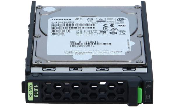 Toshiba - AL15SEB18EQ - Hard drive - 1.8 TB - internal - 2.5" - SAS 12Gb/s - 10500 rpm - buffer: 128