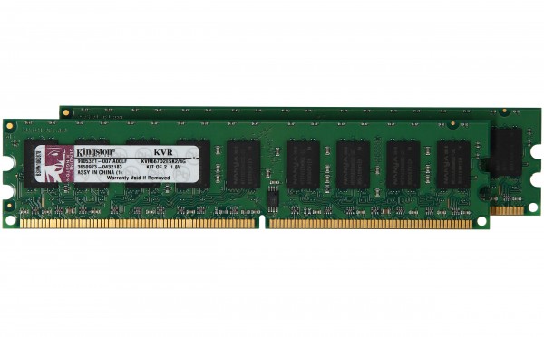 KINGSTON - KVR667D2E5K2/4G - 4GB (2x 2GB) PC2-5300 DDR2 Memory