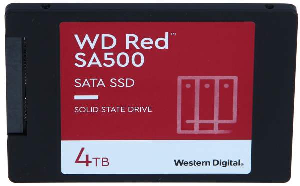 WD - WDS400T2R0A - Red SA500 - SSD - 4 TB - internal - 2.5" - SATA 6Gb/s