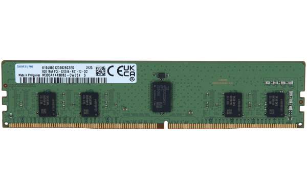 Samsung - M393A1K43DB2-CWE - DDR4 - module - 8 GB - DIMM 288-pin - 3200 MHz / PC4-25600 - 1.2 V - registered - ECC