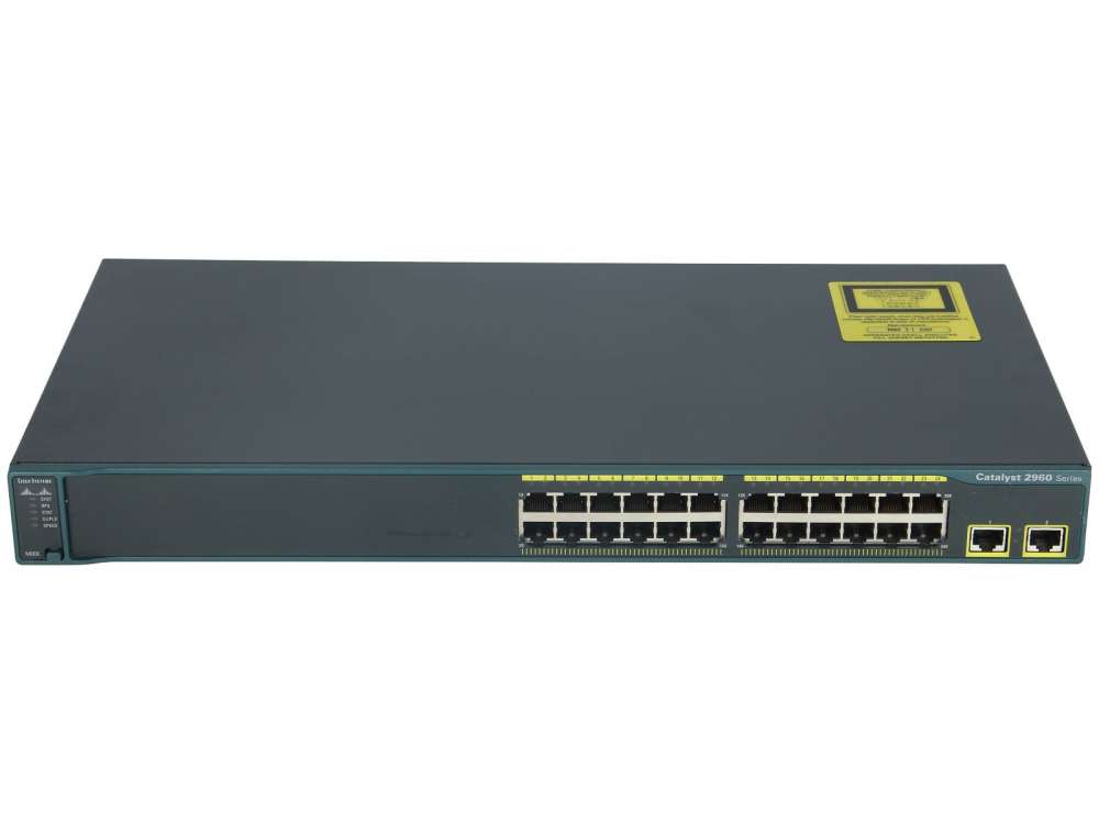 WS-C2960-24TT-L - Catalyst 2960 24 10/100 + 2 1000BT LAN Base