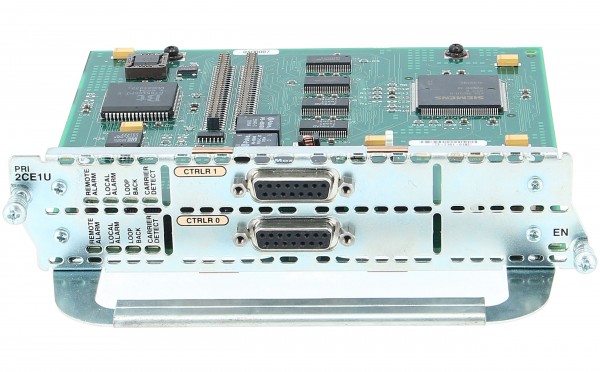 Cisco - NM-2CE1U= - 2-Port Channelized E1/ISDN-PRI Unbalanced Network Module