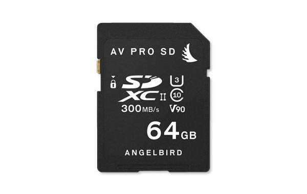 ANGELBIRD - AVP064SD - SD Card AV PRO UHS-II 64GB V90