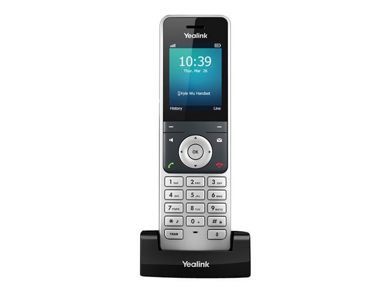 Yealink W56H Cordless extension handset with caller ID IP-DECT\GAP  3-way call capability SIP