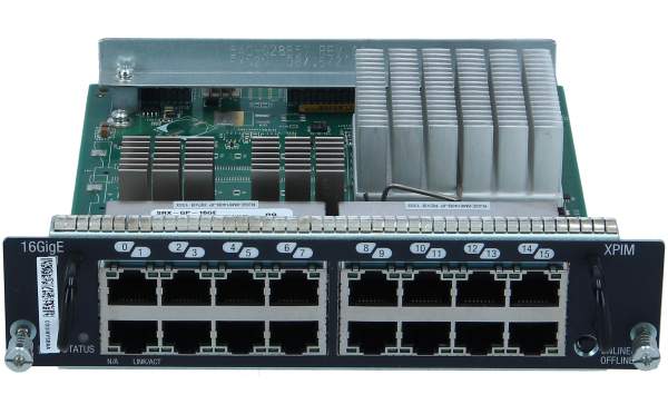 JUNIPER - SRX-GP-16GE - Ethernet Switch 16-port 10/100/1000Base-T XPIM.