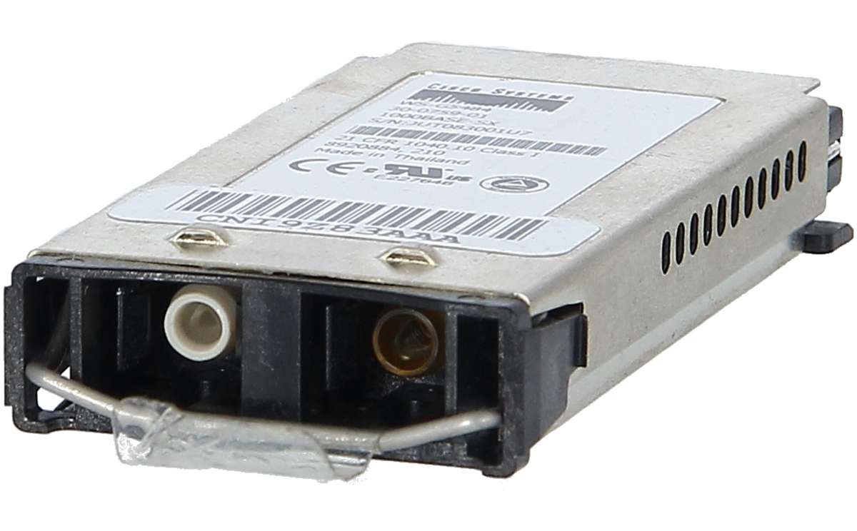 Cisco - WS-G5484= - 1000BASE-SX Short Wavelength GBIC (Multimode only)