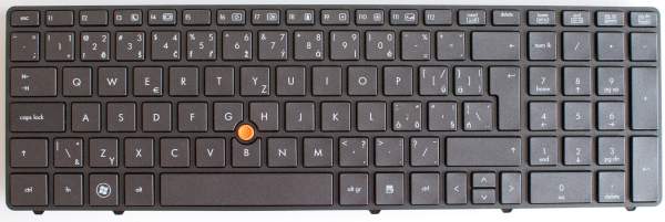 HP - 652682-081 - HP Tastatur - Dänemark - für EliteBook 8560w