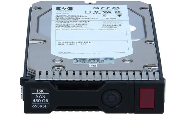 HPE - 653951-001 - Enterprise 3,5" SAS 450 GB - Festplatte - 15.000 rpm - Intern