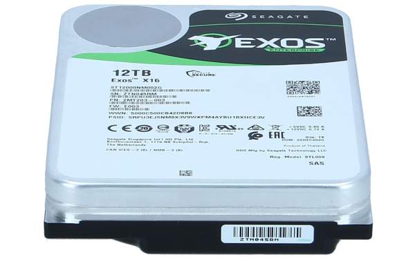 Seagate Technology - ST12000NM002G - Hard drive - 12 TB - internal - SAS 12Gb/s - 7200 rpm - buffer: 256 MB