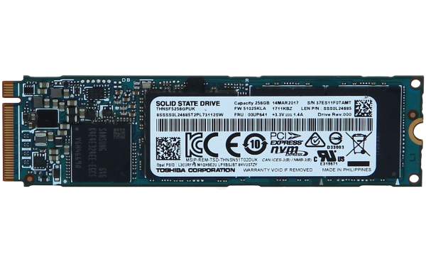 Toshiba - THN5F5256GPUK - 256GB SSD - m.2 - PCIE 3X4