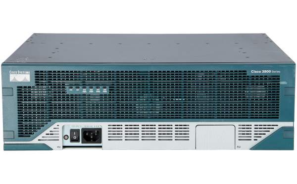 Cisco - CISCO3845-CCME/K9 - 3845 - WAN Ethernet - Gigabit Ethernet - Nero - Blu - Acciaio inossidabile