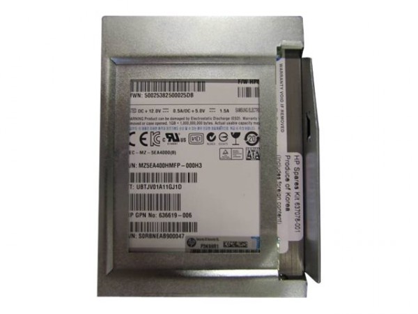 HPE - 637078-001 - HPE Enterprise Mainstream - 400 GB SSD - Hot-Swap - 3.5" LFF (8.9 cm LFF)