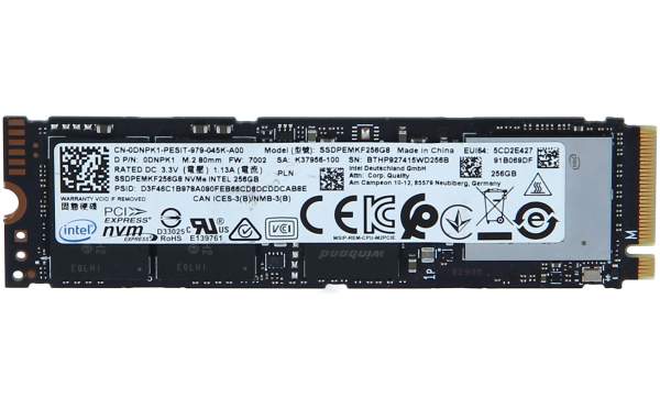 Dell - 0DNPK1 - 256GB TLC PCI Express 3.0 x4 NVMe M.2 2280 Internal Solid State Drive