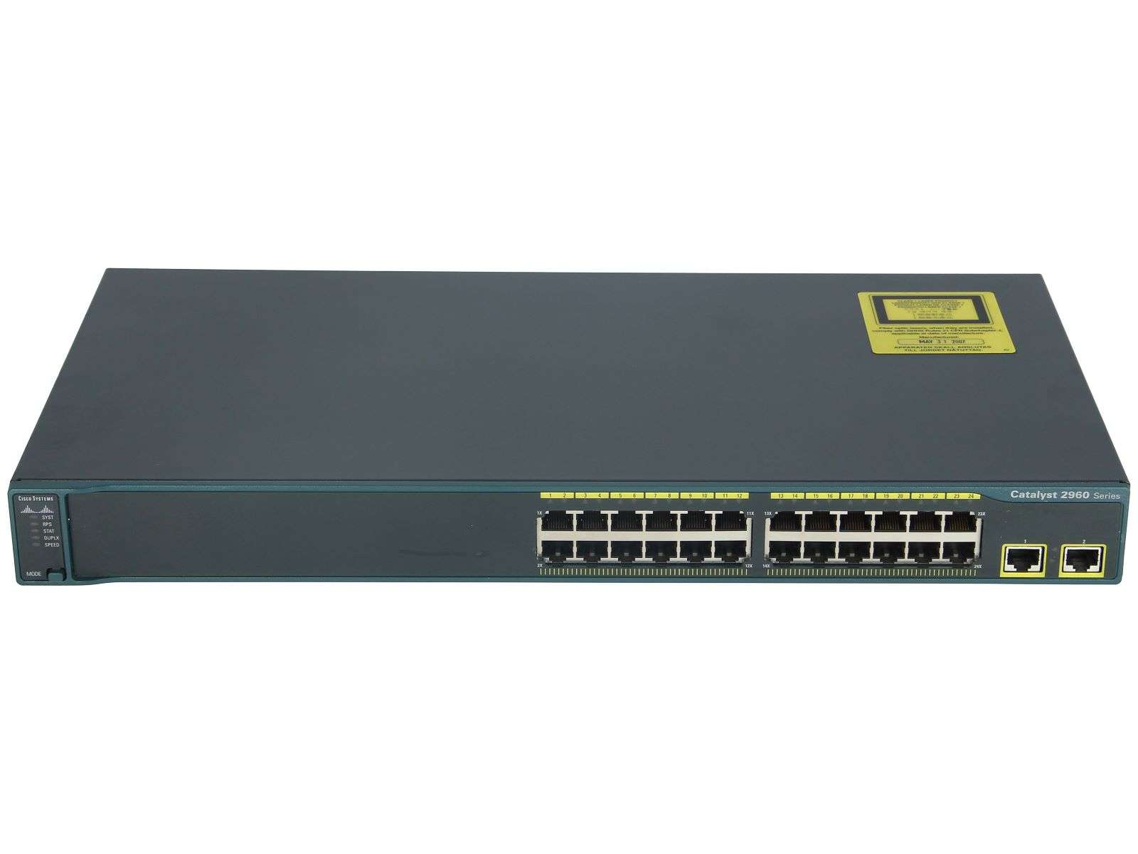 Cisco - WS-C2960-24TT-L - Catalyst 2960 24 10/100 + 2 1000BT LAN