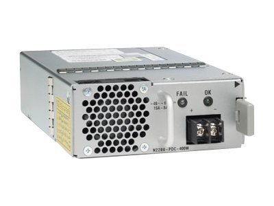 Cisco - N2200-PDC-400W= - N2K 400W DC Power Supply, Std airflow (Port side exhaust)