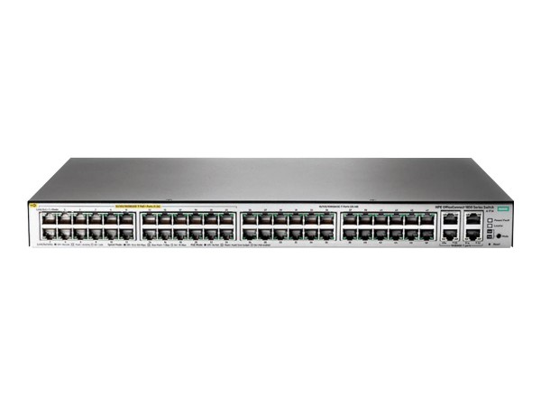 HPE - JL173A#ABB - OfficeConnect 1850 48G 4XGT PoE+ 370W - Switch - 1.000 Mbps - 1 HE - Rack-Mod