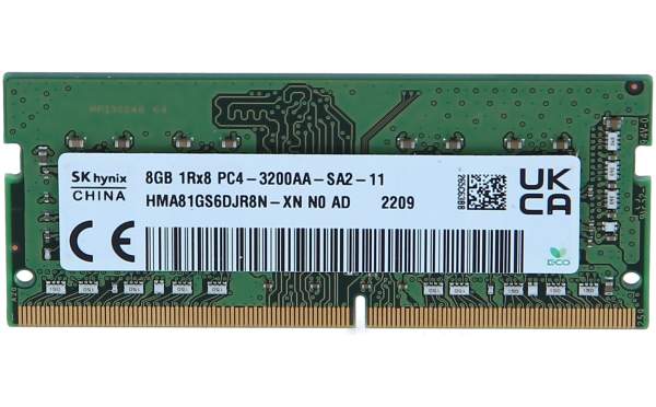 Hynix - HMA81GS6DJR8N-XN - 8GB DDR4 3200 MHz RAM 1Rx8 PC4-3200AA