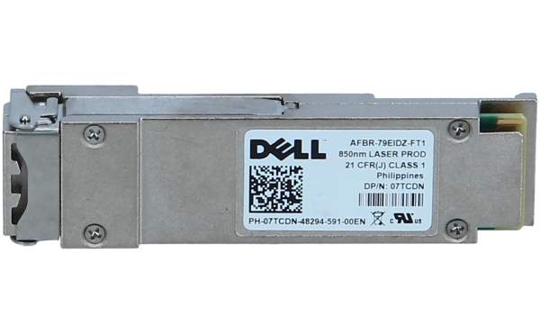 Dell - 07TCDN - 40Gb/s 40GBase-SR Multi-Mode Fibre 850nm Duplex LC Connector QSFP+ Transceiver Module