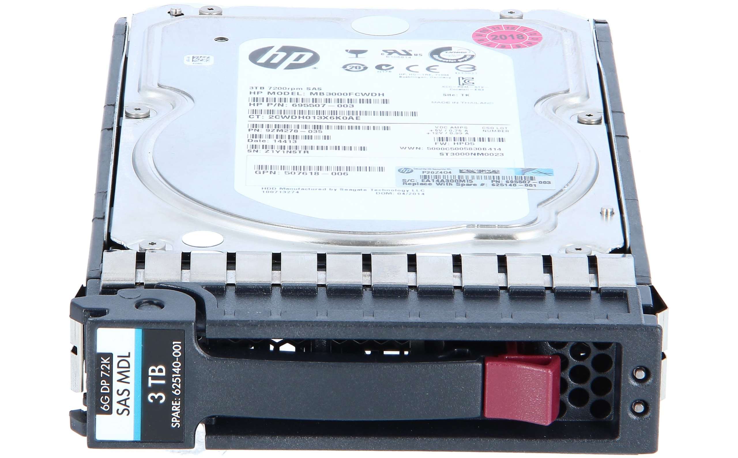 【バルク新品】 HP製HDD　MB3000FCWDH　3TB 7200 SAS型番