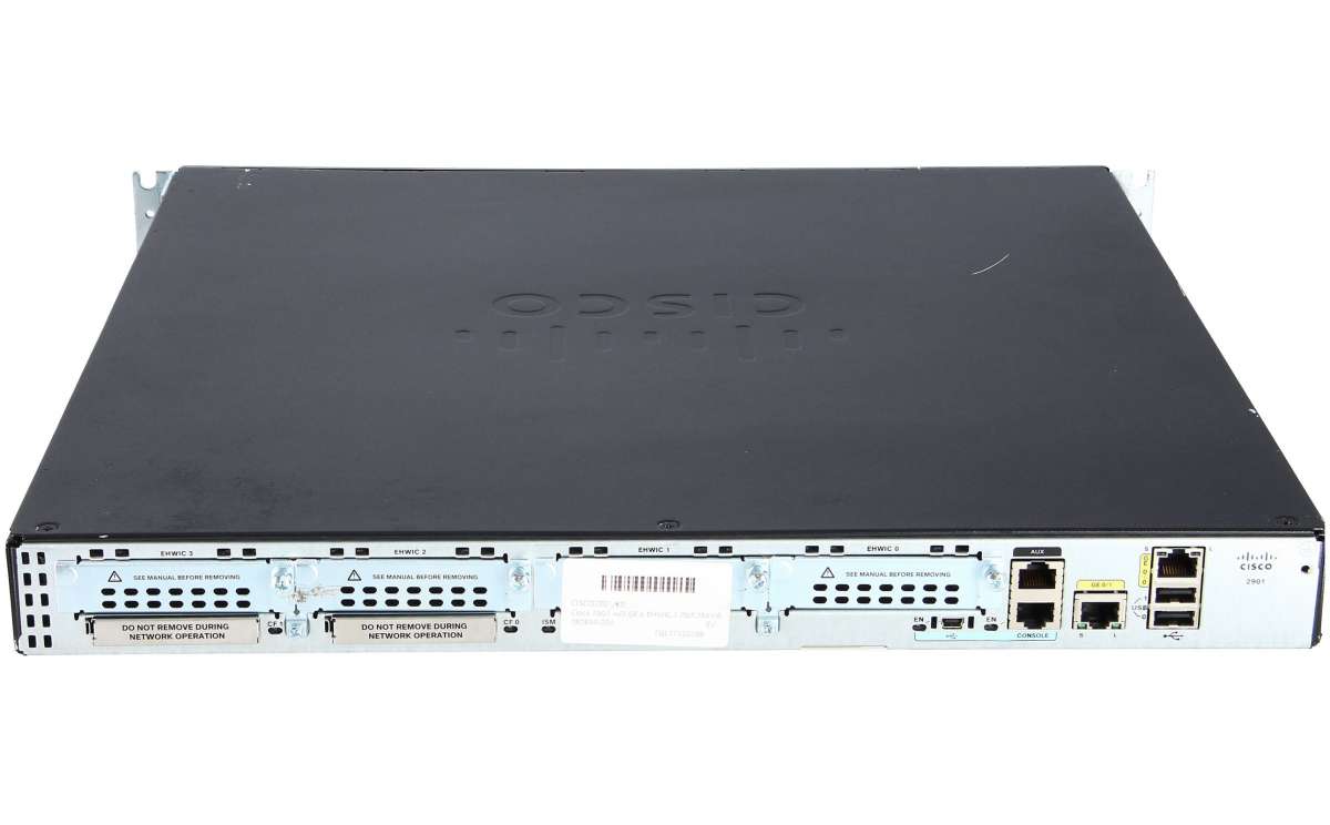 Cisco - CISCO2901/K9 - Cisco 2901 w/2 GE,4 EHWIC,2 DSP,256MB CF,512MB ...