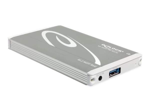 DELOCK - 42568 - USB3.1, 2x M.2 int. Geh?use silber