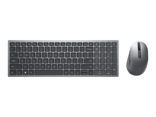 Dell - KM7120W-GY-GER - Multi-Device KM7120W - Keyboard and mouse set - Bluetooth - 2.4 GHz - German (QWERTZ)