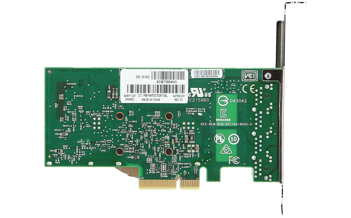 HP - 647594-B21 - HP Ethernet 1Gb 4-port 331T Adapter new and refurbished  buy online low prices