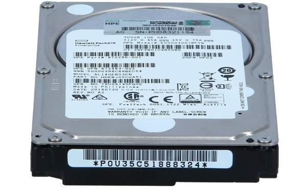 HP - 872286-001 - DRV, HD 300G SAS 10K 12G-TSH