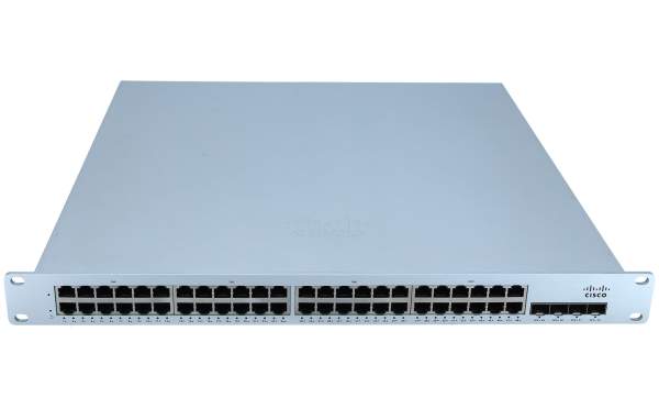 Cisco - MS250-48-HW - Meraki Cloud Managed MS250-48 - Switch - L3 - Managed - 48 x 10/100/1000 + 4 x SFP+ - desktop - rack-mountable