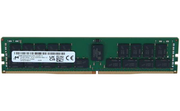 Micron - MTA36ASF4G72PZ-3G2R - DDR4 - module - 32 GB - DIMM 288-pin - 3200 MHz / PC4-25600 CL22 - 1.2 V - registered - ECC