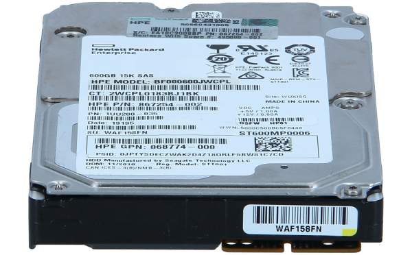 HPE - 495808-001 - 600GB FC HDD 600GB Fiberkanal Interne Festplatte