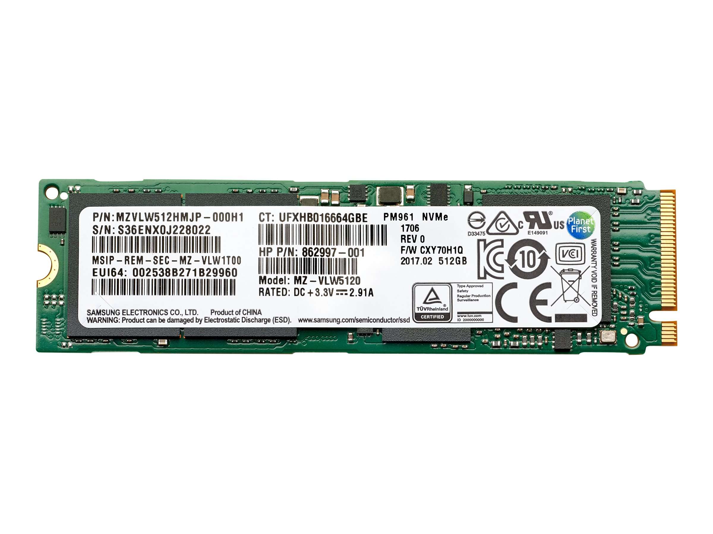 Hp 1fuaa Ac3 512gb Tlc Pci E 3x4 Nvme Ss New And Refurbished Buy Online Low Prices