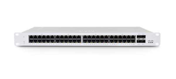 Cisco - MS130-48P-HW - MS130-48P - Switch - Managed - 48 x 10/100/1000Base-T + 4 x Gigabit SFP - rac