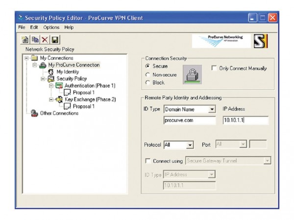 HPE - J8750A - ProCurve VPN Client - Software - Nur Lizenz, Upgrade