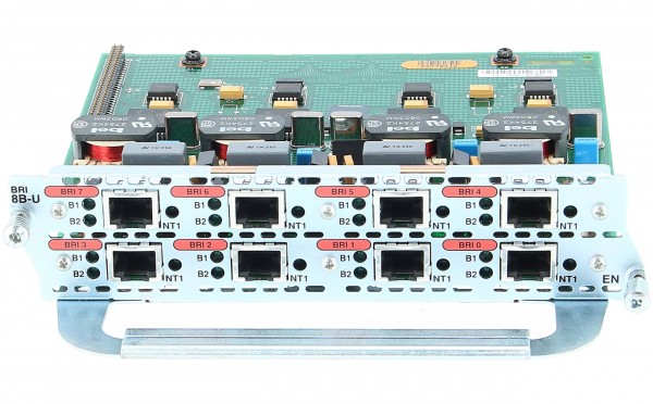 Cisco - NM-8B-U= - 8-Port ISDN-BRI with NT-1 Network Module