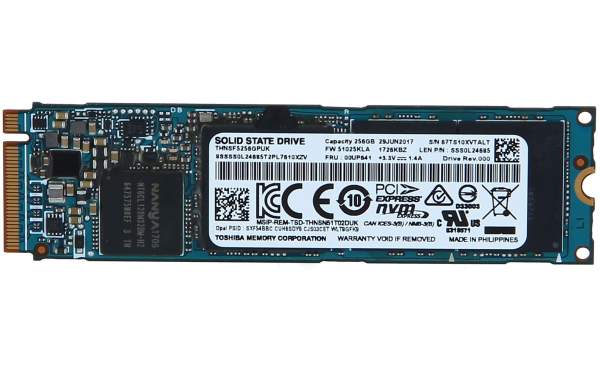 Toshiba - SSS0L24685 - 256GB M.2 PCIe NVMe 2280 MLC SSD