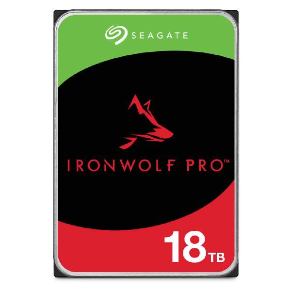 Seagate - ST18000NT001 - IronWolf Pro - Hard drive - 18 TB - internal - 3.5" - SATA 6Gb/s - 7200 rpm - buffer: 256 MB