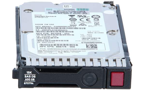 HPE 870757-B21 Enterprise Hard drive 600 GB hot-swap 2.5
