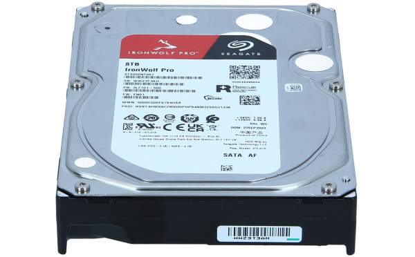 Seagate - ST8000NT001 - IronWolf Pro - Hard drive - 8 TB - internal - 3.5" - SATA 6Gb/s - 7200 rpm - buffer: 256 MB