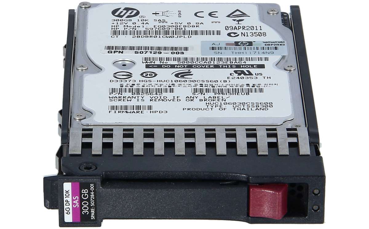 売りネット EG0300FBLSE HP 300-GB 6G 10K 2.5 DP SAS HDD - PCパーツ