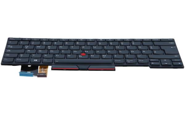 Lenovo - 01YP452 - Lenovo 01YP452 Tastatur DE deutsch schwarz/schwarz mit Backlight und Mouse-St