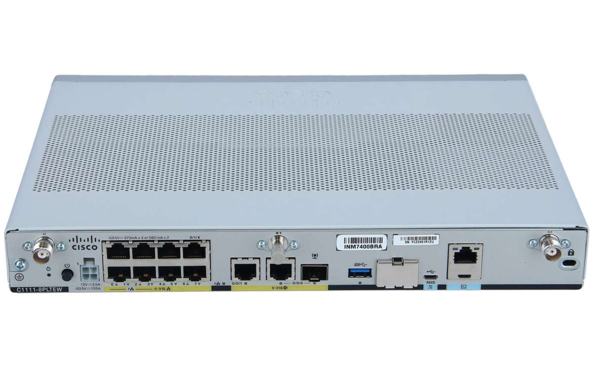 Cisco - C1111-8PLTEEAWE - ISR 1100 8P Dual GE WAN w/ LTE Adv SMS/GPS  802.11ac -E WiFi