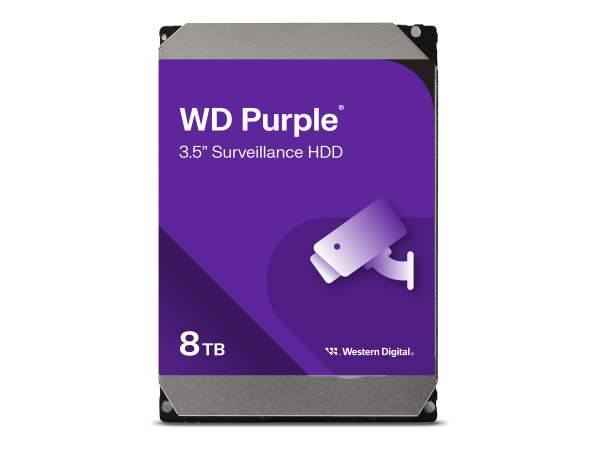 WD - WD85PURZ - Hard drive - 8 TB - internal 3.5" - SATA 6Gb/s - 5640 rpm - buffer: 256 MB