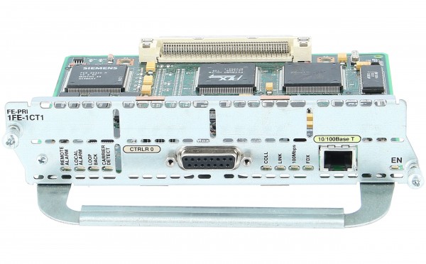 Cisco - NM-1FE1CT1= - 1 Port F Ethernet 1 Port Channelized T1/ISDN-PRI NM