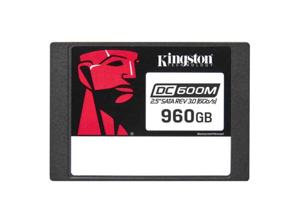 Kingston - SEDC600M/960G - DC600M - SSD - Mixed Use - 960 GB - internal - 2.5" - SATA 6Gb/s