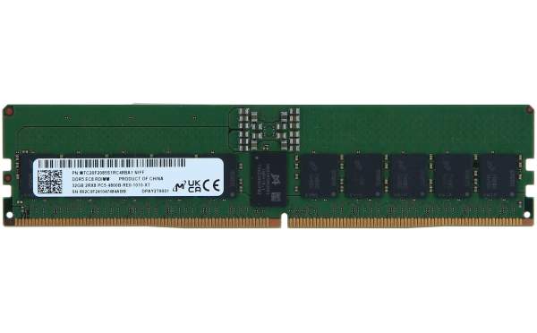 Lenovo - 4X71M22549 - DDR5 - module - 32 GB - DIMM 288-pin - 4800 MHz / PC5-38400 - registered - ECC