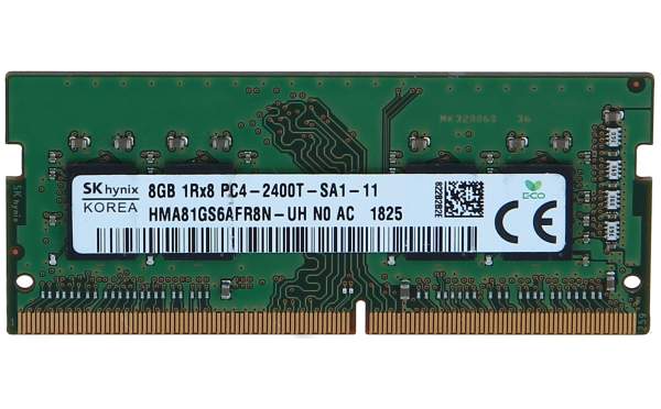 Hynix - HMA81GS6AFR8N-UH - DDR4 - module - 8 GB - SO-DIMM 260-pin - 2400 MHz / PC4-19200 - CL17 - 1.2 V - unbuffered - non-ECC